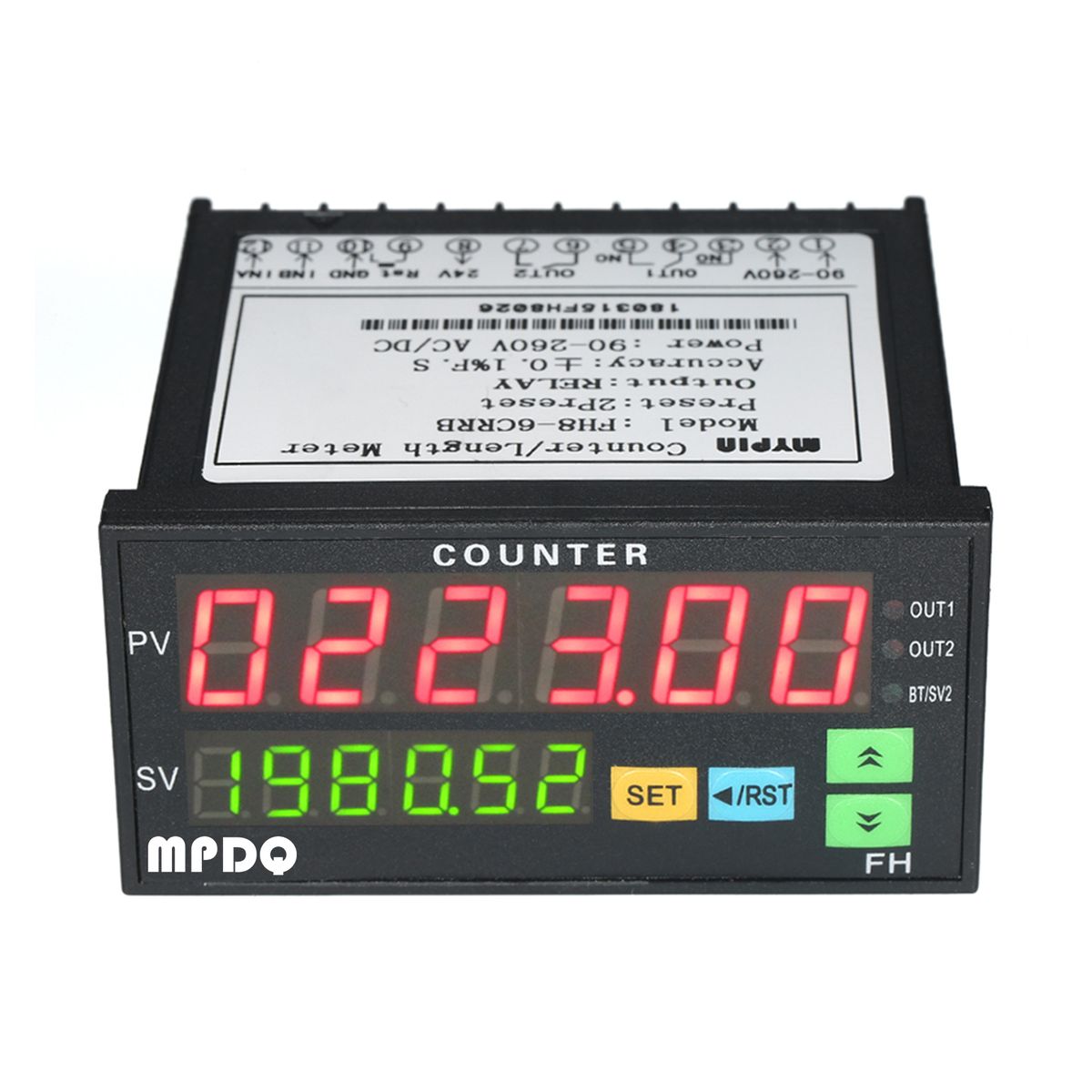 Multi-functional Dual Light-emitting Diode Display Digital