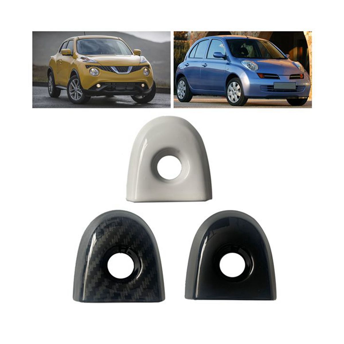 Car Door Lock Cover with Key Hole for Juke & Micra Drivers