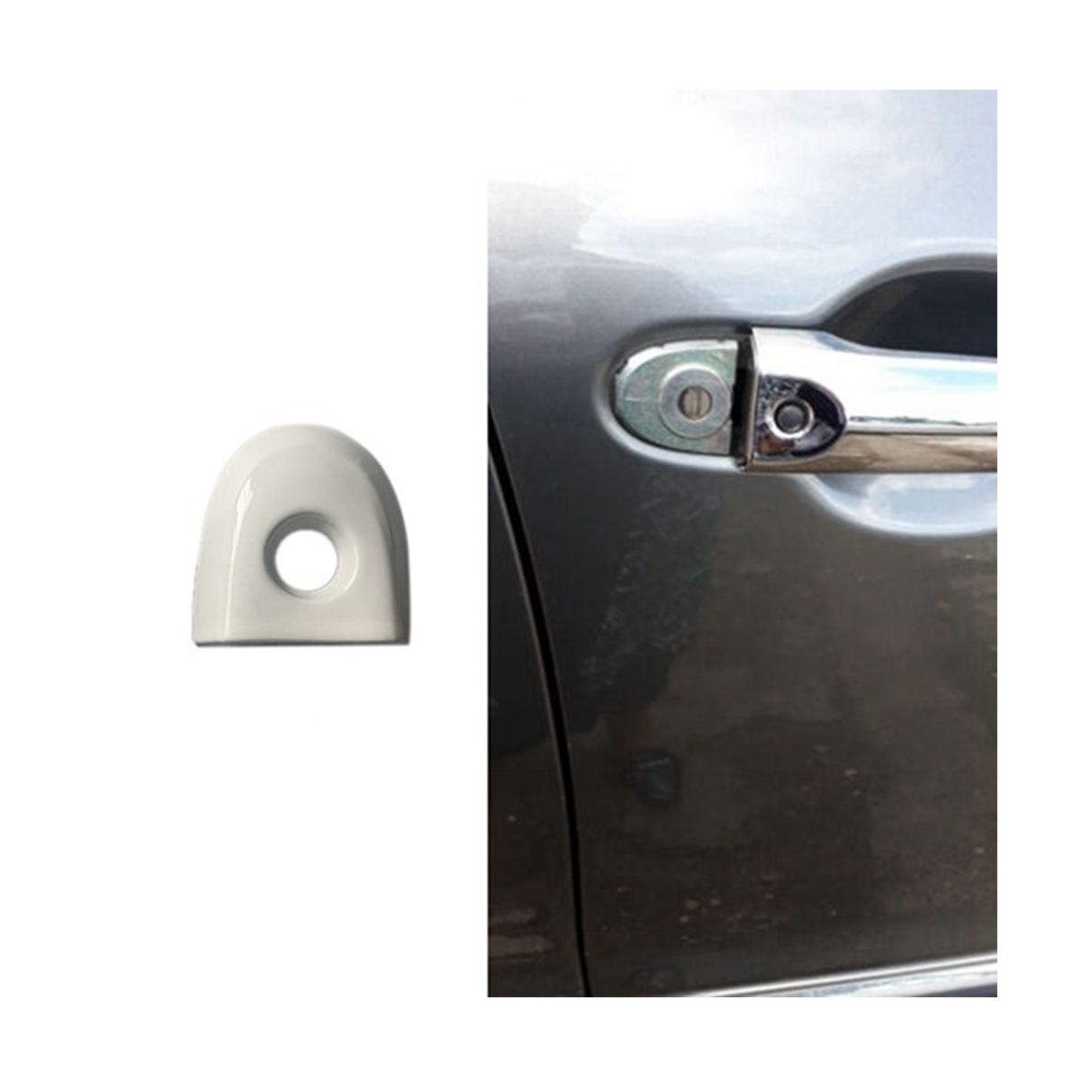 Car Door Lock Cover with Key Hole for Juke & Micra Drivers