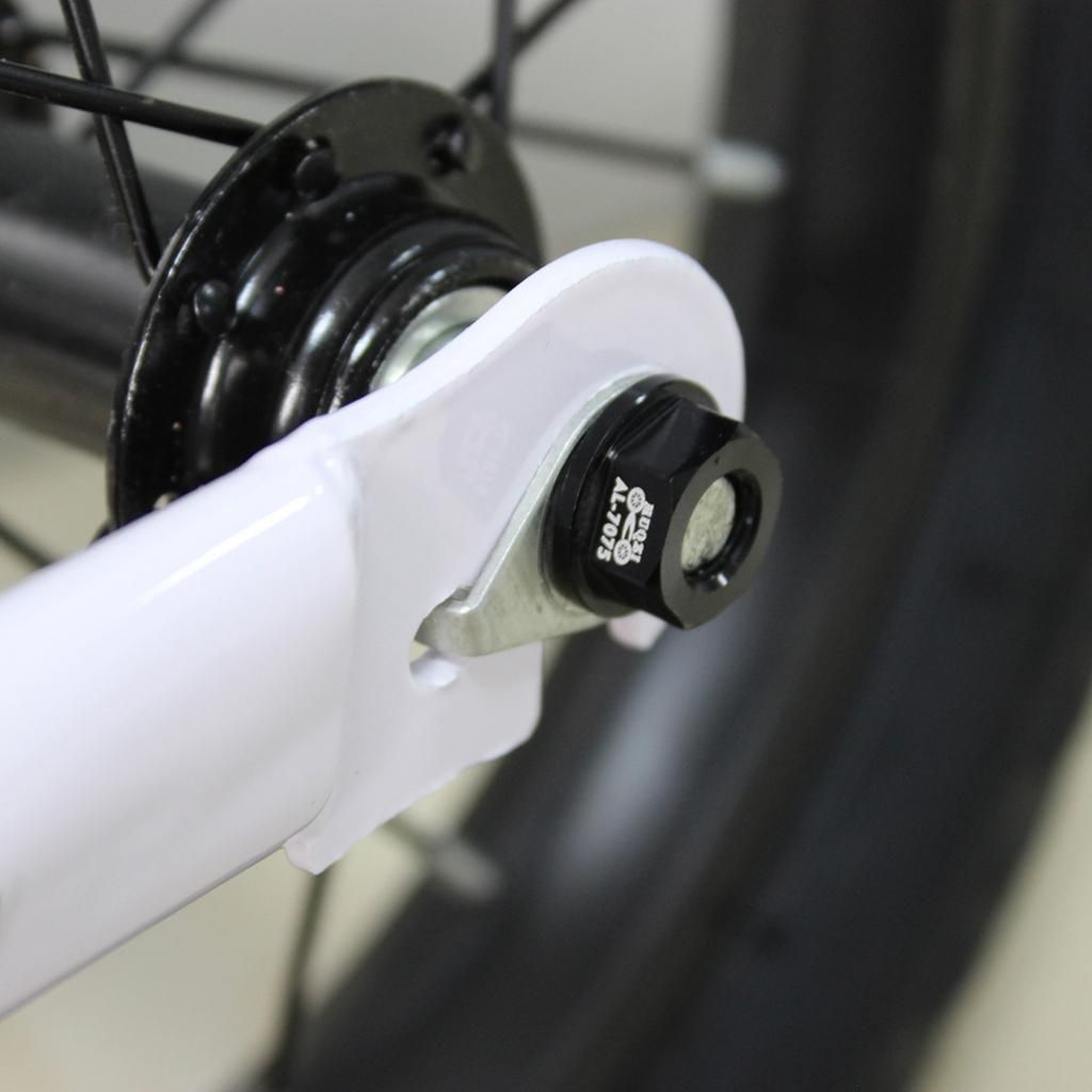 4 Pieces Alloy M8 8mm Bike Wheel Hub Axle Nuts For Kids
