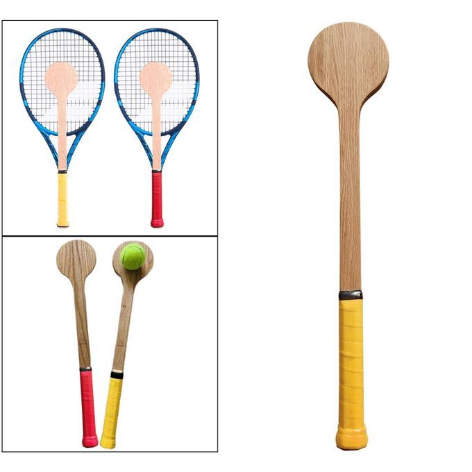 Wooden Tennis Racket Pointer Starter Beginner Exactly Swing Practice