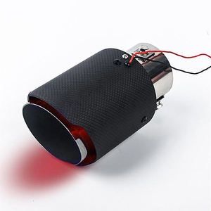 Car Universal LED Exhaust Muffler Red