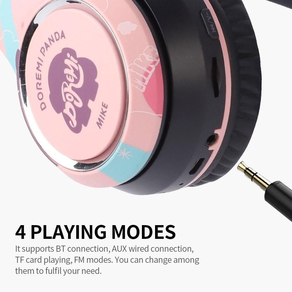 Fingertime MIKE1 BT 5.0 Wired & Wireless Foldable Stretchable Headset  Support Wireless Charging TF Card Playing FM Mode, White