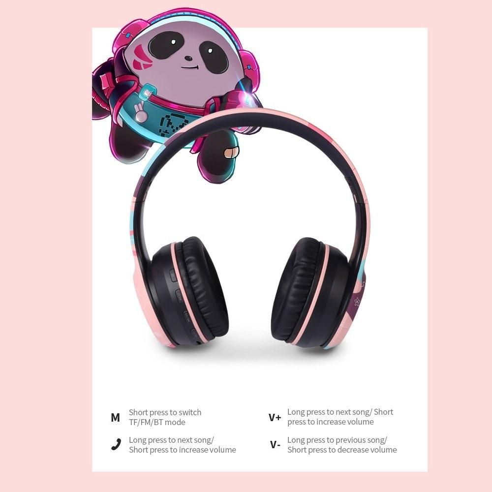 Fingertime MIKE1 BT 5.0 Wired & Wireless Foldable Stretchable Headset  Support Wireless Charging TF Card Playing FM Mode, White