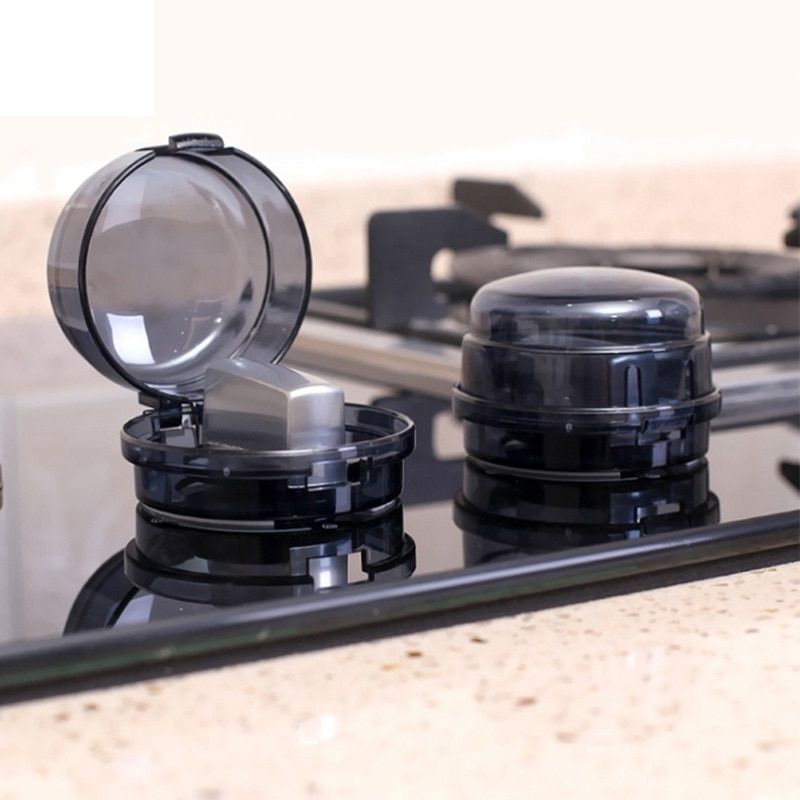 2 Pcs Baby Safety Oven Lock Lid Gas Stove Knob Covers Home Kitchen Switch Protection Tool Protector