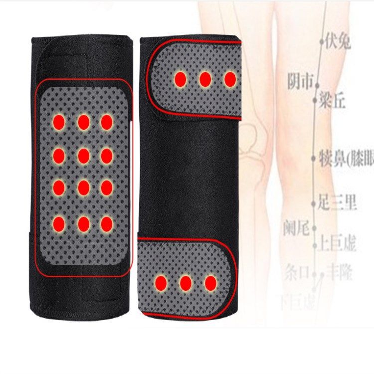 1 Pair Tourmaline Self-heating Knee Protector Magnetic Ther