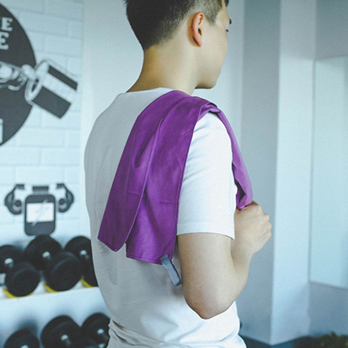 Outdoor Towel Fitness Workout Sweat Towel Purple