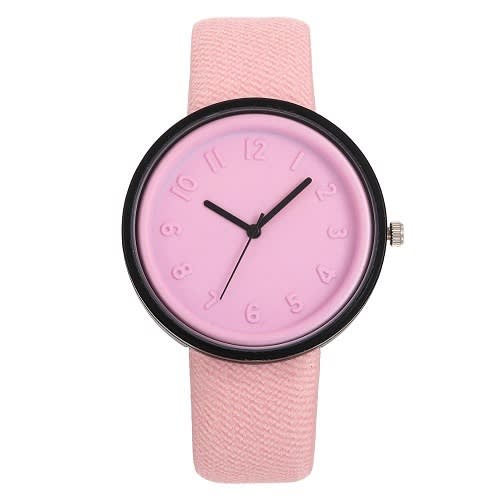 Three-dimensional Digital Scale Watch For Women -Pink