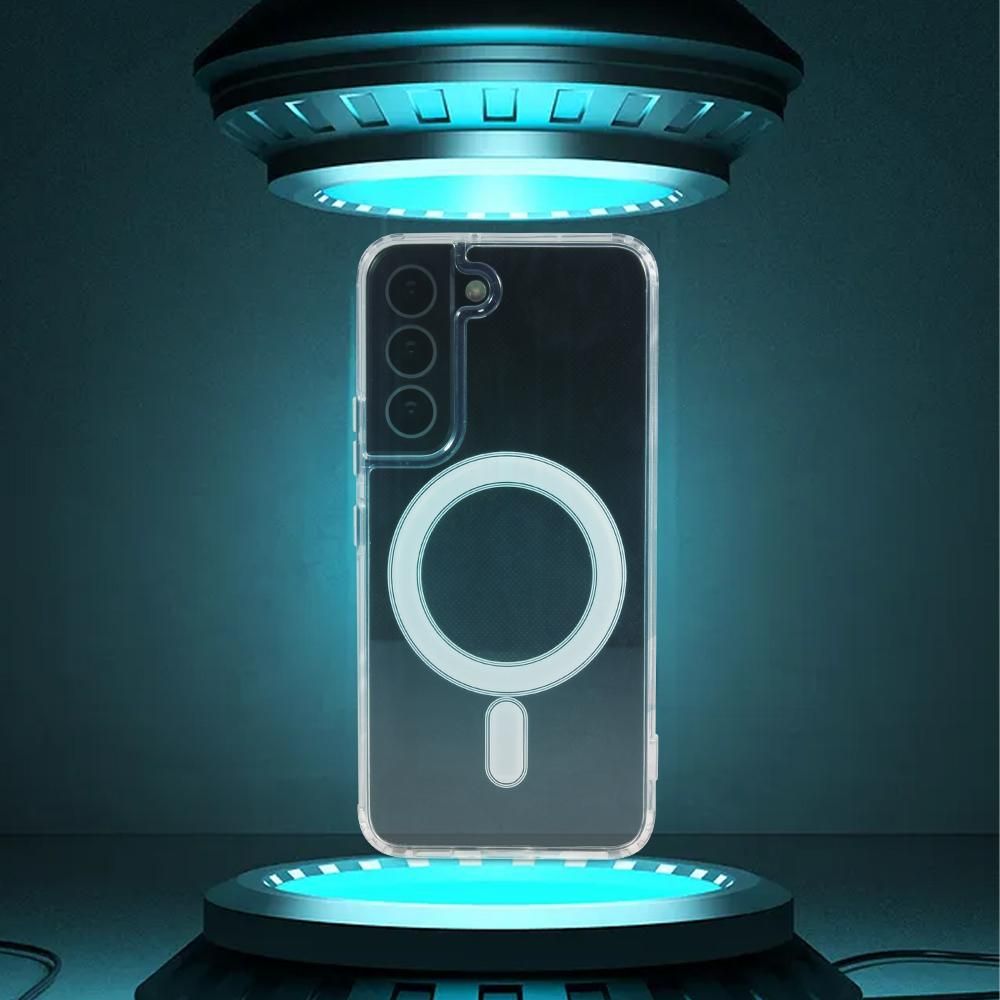 New MagSafe Phone Case For Samsung S20 S21 S22 Ultra Note 20 Ultra Transparent Magnetic Phone Case For Samsung S22 S21 S20 plus