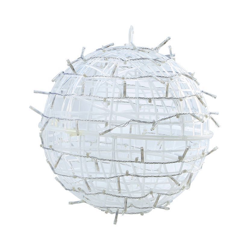 Customize Rattan Ball Light Waterproof Tree Hanging Light  Tern 220V 110V Home Dscape Holiday Lighting Decors 20cm--Warm White--
