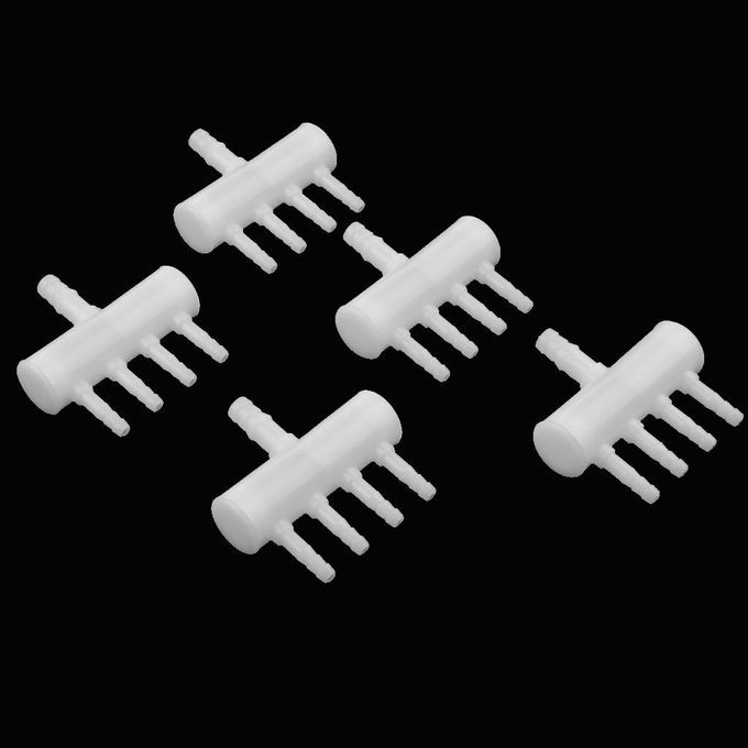 5 Pcs Plastic Air Flow Control Distributor Lever Pump Valve 4 Way