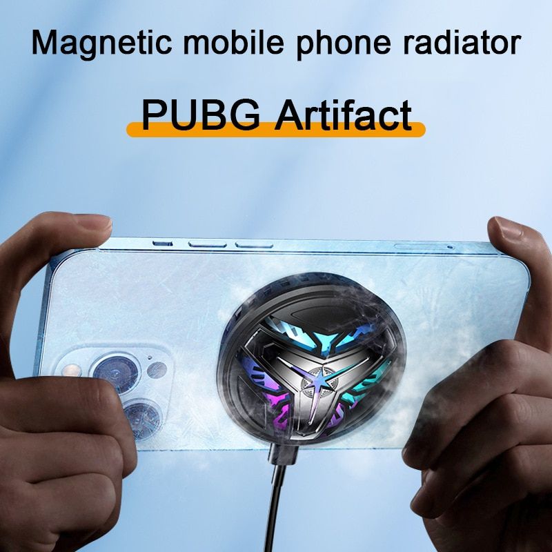 Game Mobile Phone Cooler USB Powered Magsafe Cooler For Cell Phone Radiator Fan Phone PUBG Peltier Cooler Portable Cooling Fan