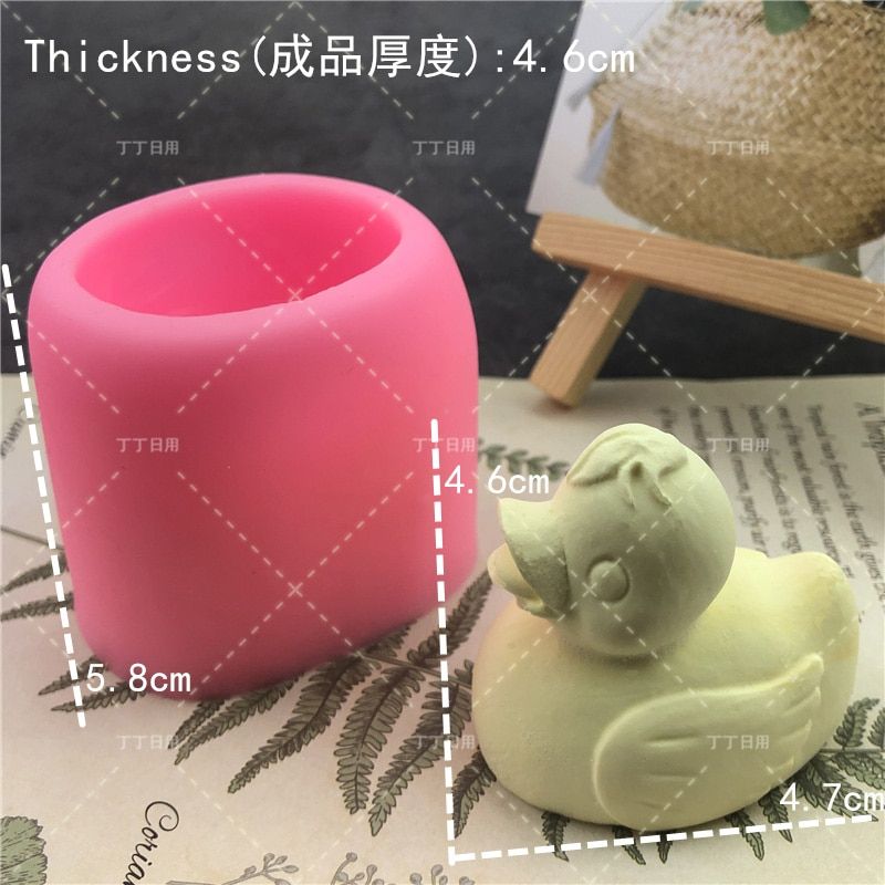 Cartoon Animal Rubber Duck Silicone Fondant Soap 3D Cake