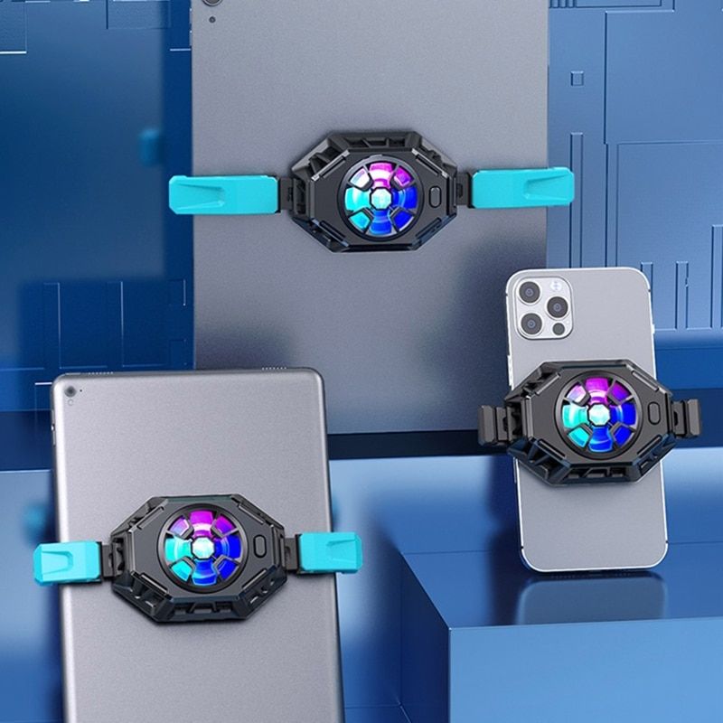 Phone Cooler Cellphone Tablets Radiator Semi-Conductor Turbo Fan Cooling Suitable For  Mini Mobile Live Streaming H8WD