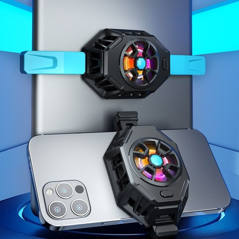 Phone Cooler Cellphone Tablets Radiator Semi-Conductor Turbo Fan Cooling Suitable For  Mini Mobile Live Streaming H8WD
