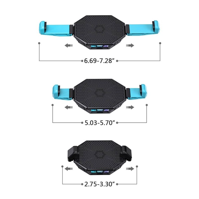 Phone Cooler Cellphone Tablets Radiator Semi-Conductor Turbo Fan Cooling Suitable For  Mini Mobile Live Streaming H8WD