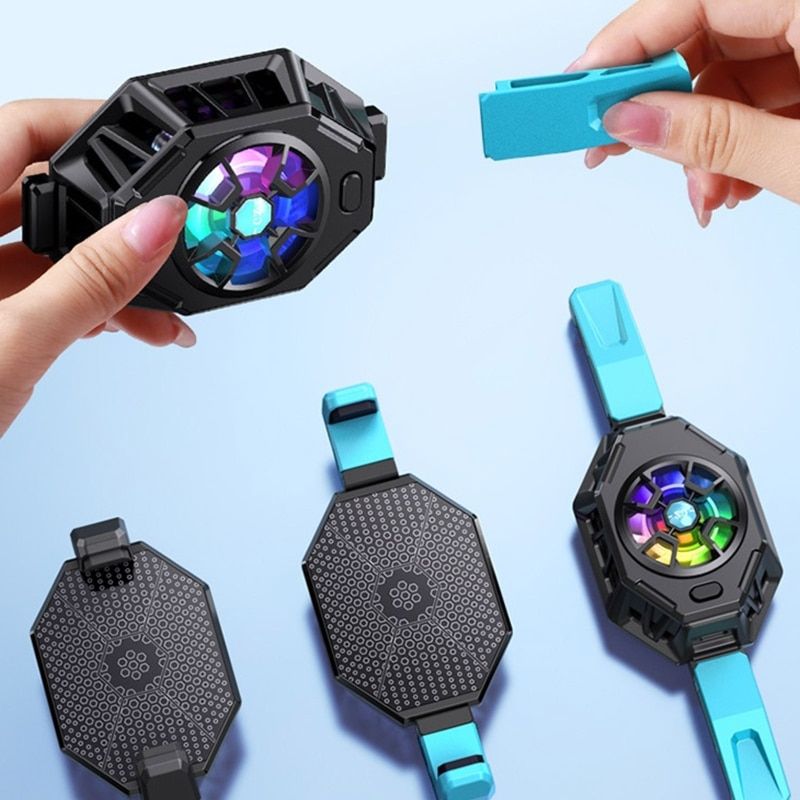 Phone Cooler Cellphone Tablets Radiator Semi-Conductor Turbo Fan Cooling Suitable For  Mini Mobile Live Streaming H8WD