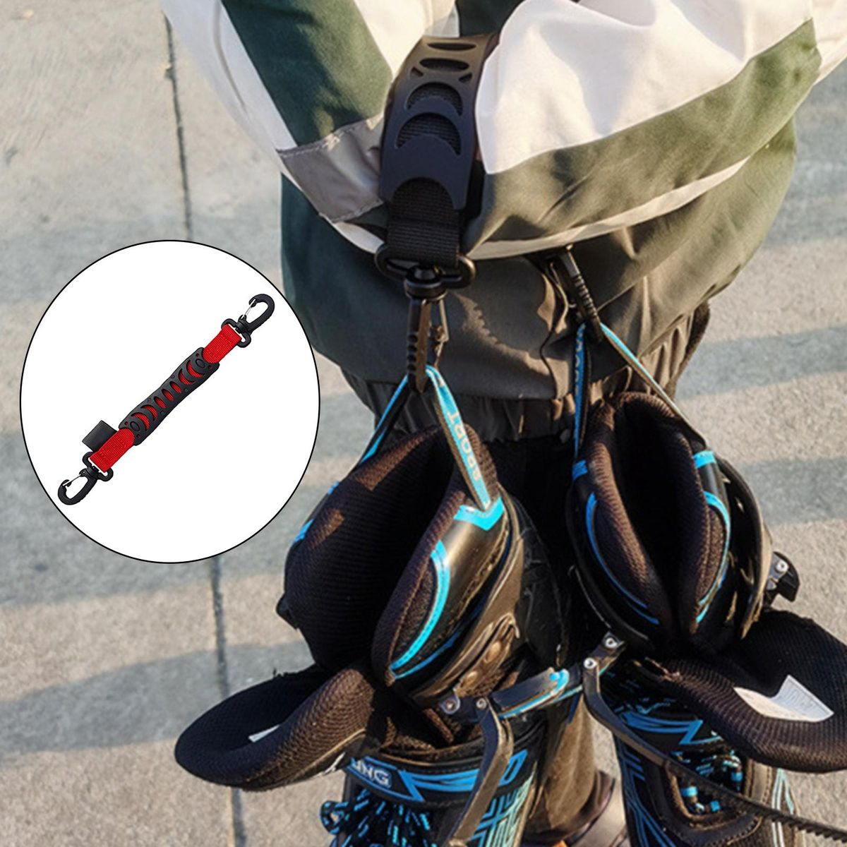 2-5pack 1PC Skating Shoes Carrier Strap Durable Roller