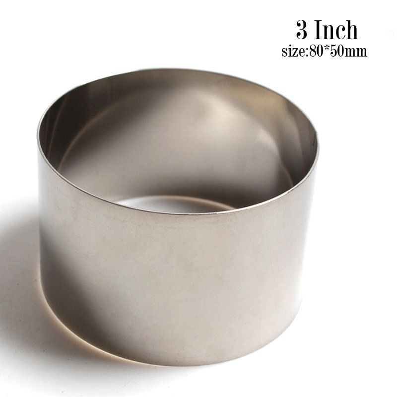 3INCH 4INCH 5INCH Stainless Steel Cookie Cutter Round Shape