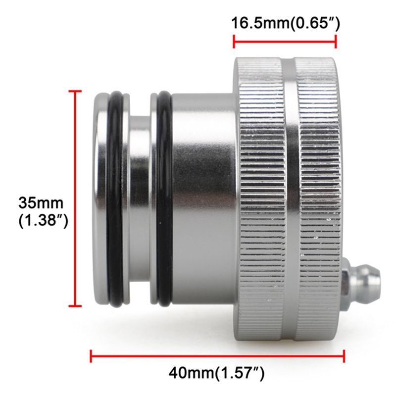 35MM+40MM Wheel Bearing Greaser Service Tool Kit For Polaris UTV/ATV Accessories Silver