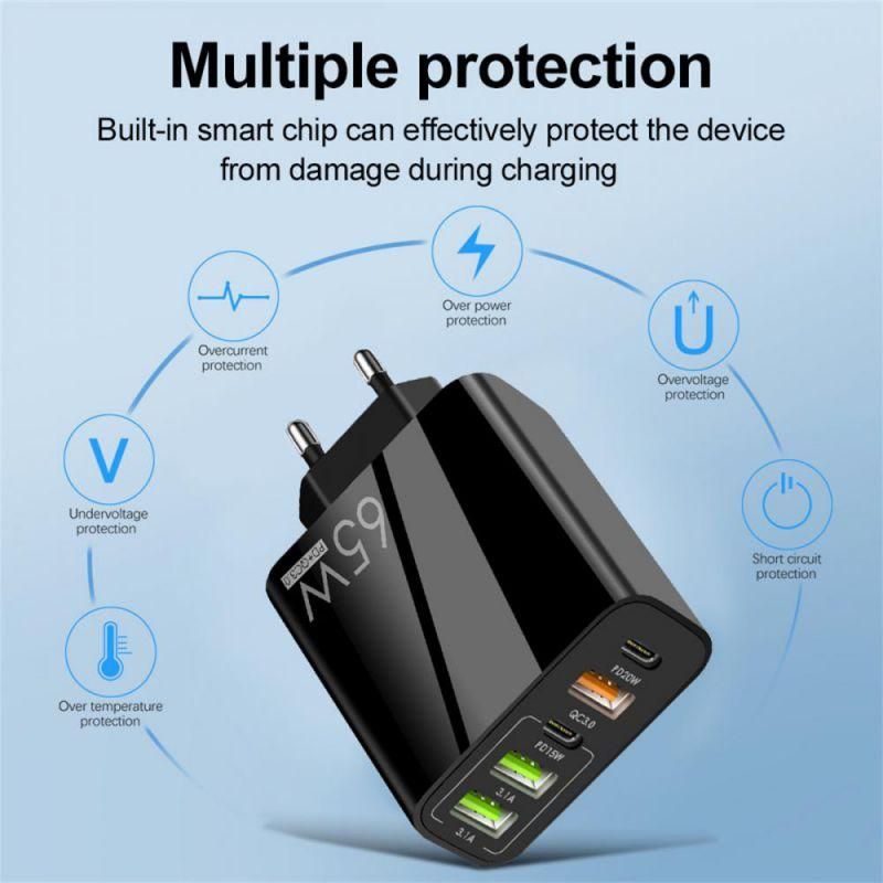 65w Fast Charge Adapter For Macbook Pro Laptop Quick Cha USB
