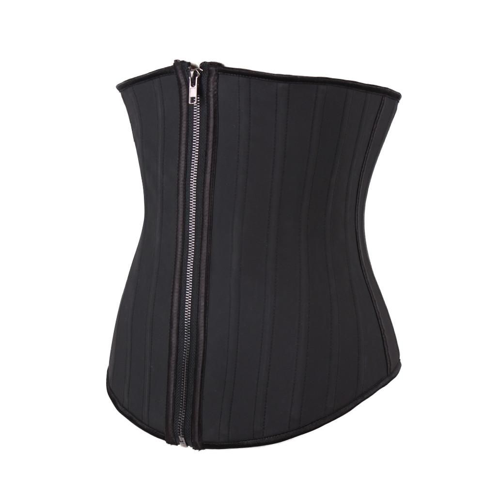 25 STEEL BONES LATEX WAISTRAINER( Black Color)