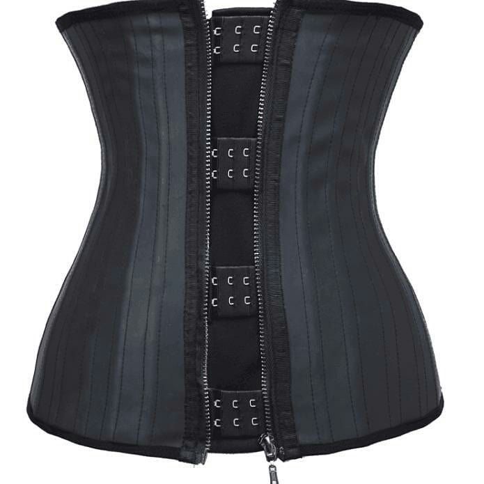 25 STEEL BONES LATEX WAISTRAINER( Black Color)