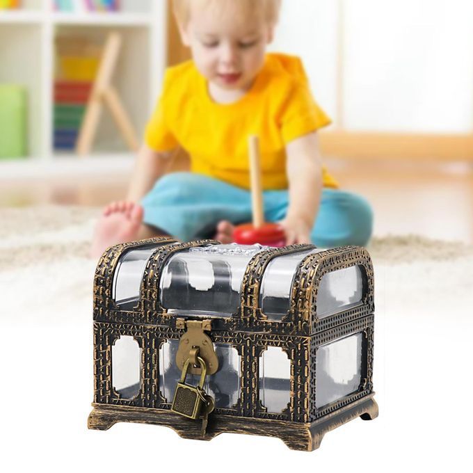 Antique Style Pirate Treasure Chest Clear For Pirate Party B