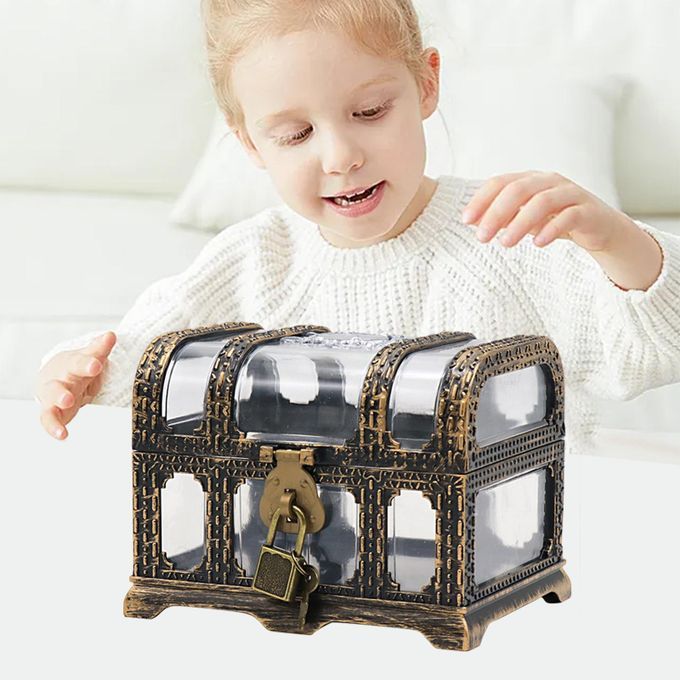 Antique Style Pirate Treasure Chest Clear For Pirate Party B