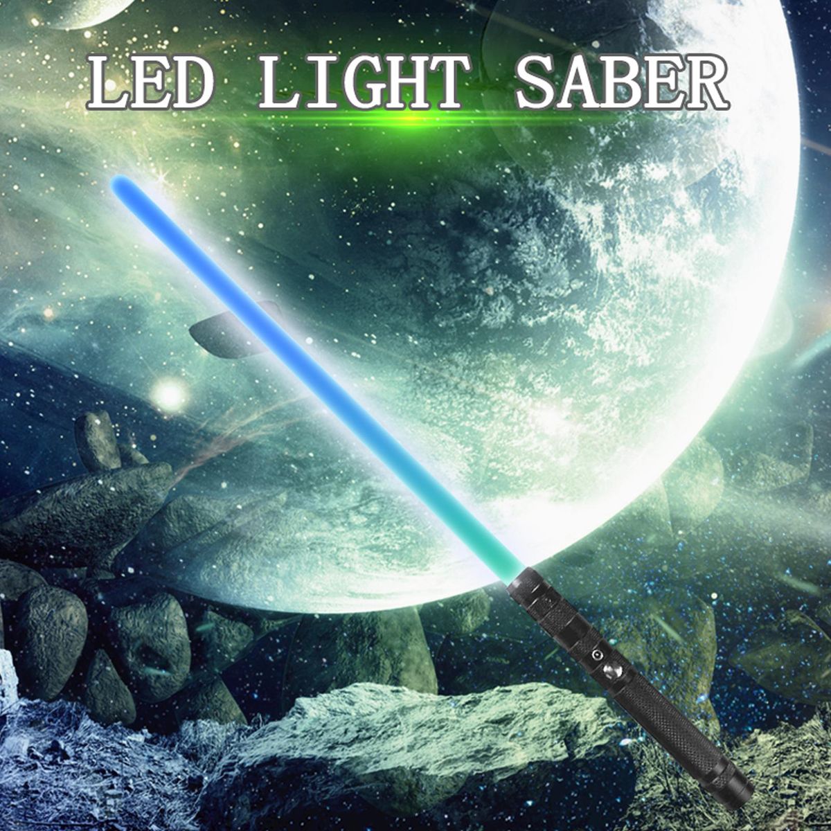 LED Light Saber Rechargeable Lightsaber with Sound Seven Color Lights