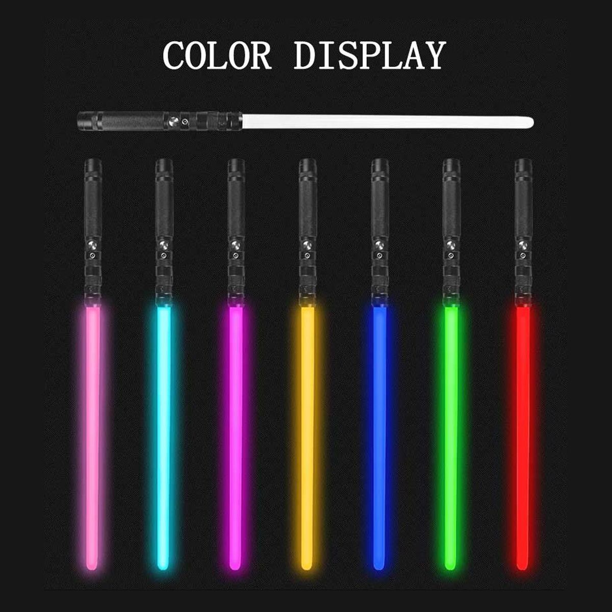 LED Light Saber Rechargeable Lightsaber with Sound Seven Color Lights