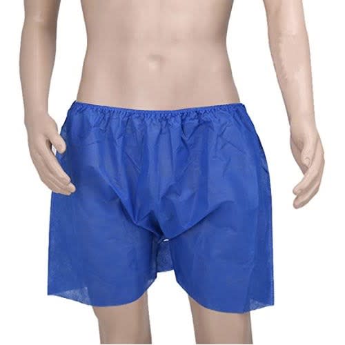 Men's Disposable Boxer - 6 Pieces - Blue