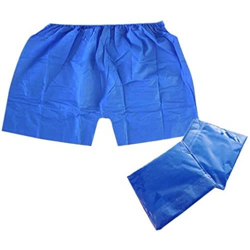 Men's Disposable Boxer - 6 Pieces - Blue
