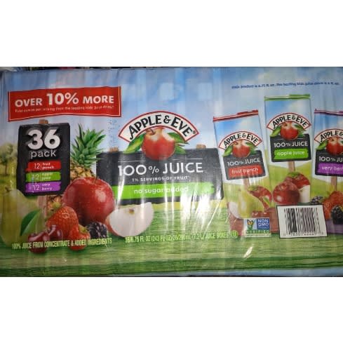 Apple & Eve 100% Juice - 36 Pieces