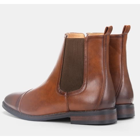 Leather Chelsea Boots - Brown