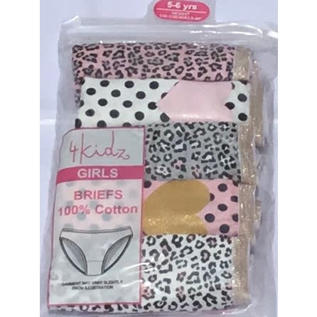 5-in-1 Girls Pant- Pink Dot