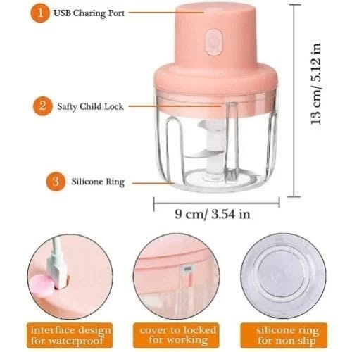 Wireless Electric Garlic Machine - Meat Cutter - 100ml