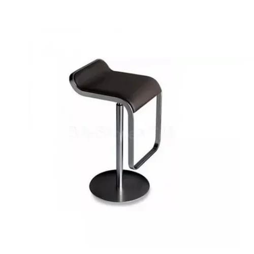 Chrome Trade Bar Stool - Black