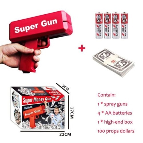 Super Gun Cash Cannon Money Gun