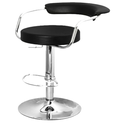 Chrome Stool - Black