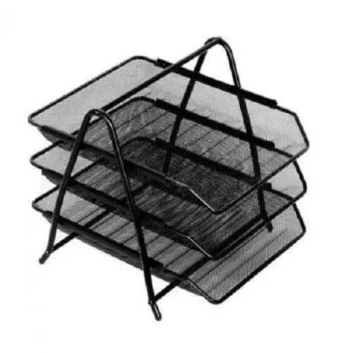 Document Rack - 3 Tier  - Black