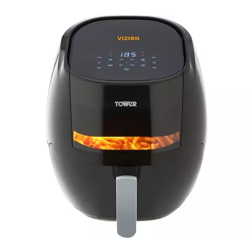 Vortx Vizion Digital Air Fryer With Rapid Air Circulation - 7L - 1800W - T17072 -Black