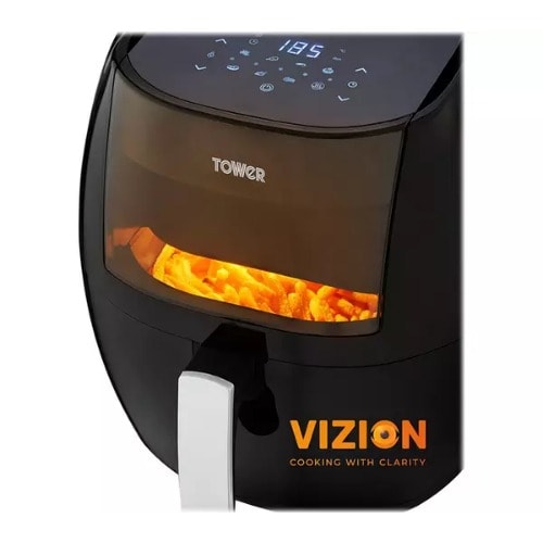 Vortx Vizion Digital Air Fryer With Rapid Air Circulation - 7L - 1800W - T17072 -Black