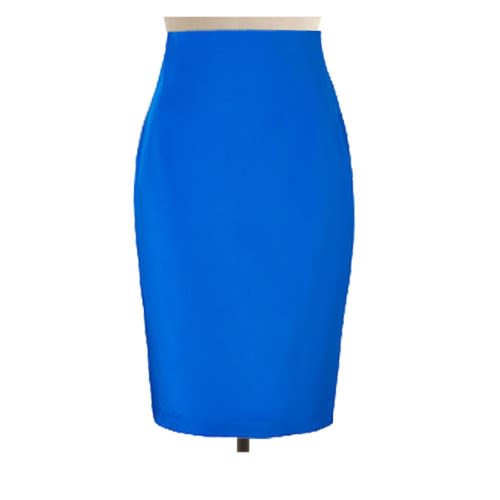 Blue Ladies Bodycon Skirt
