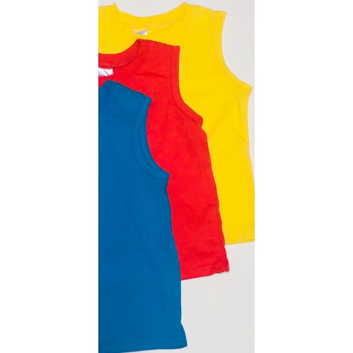 Baby Boys Sleeveless Top - Multi Colour -3 Pack