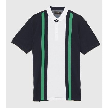 Favtom Men's Multicolored Short Sleeve Polo
