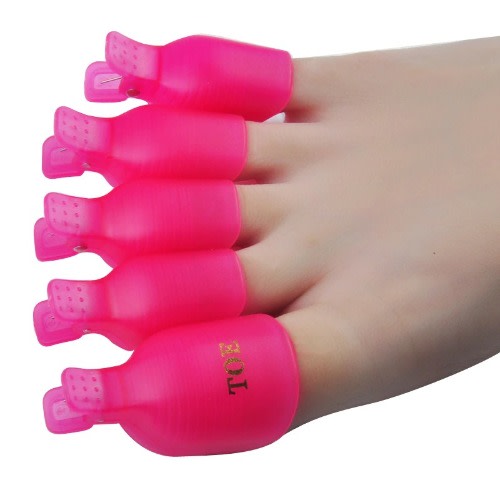 Plastic Toe Nail Polish Remover - 5 Pieces