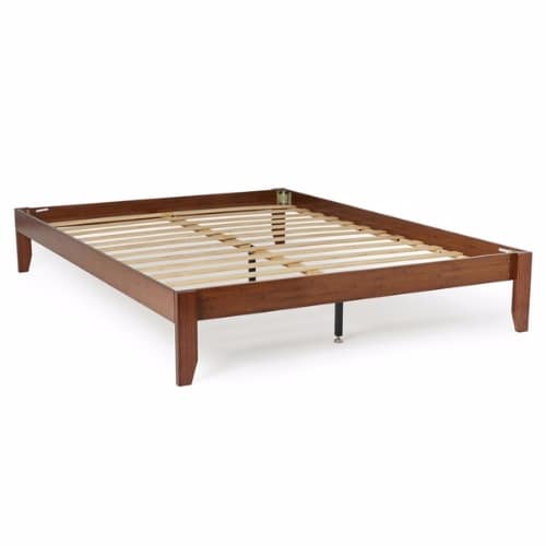 Queen-size Solid Bamboo Wood Platform Bed