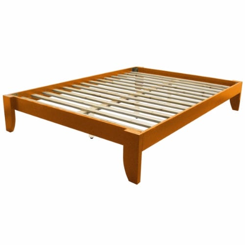 Queen-size Solid Bamboo Wood Platform Bed