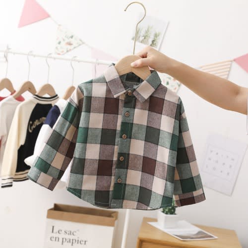 Plaid Shirt + Pants Sets